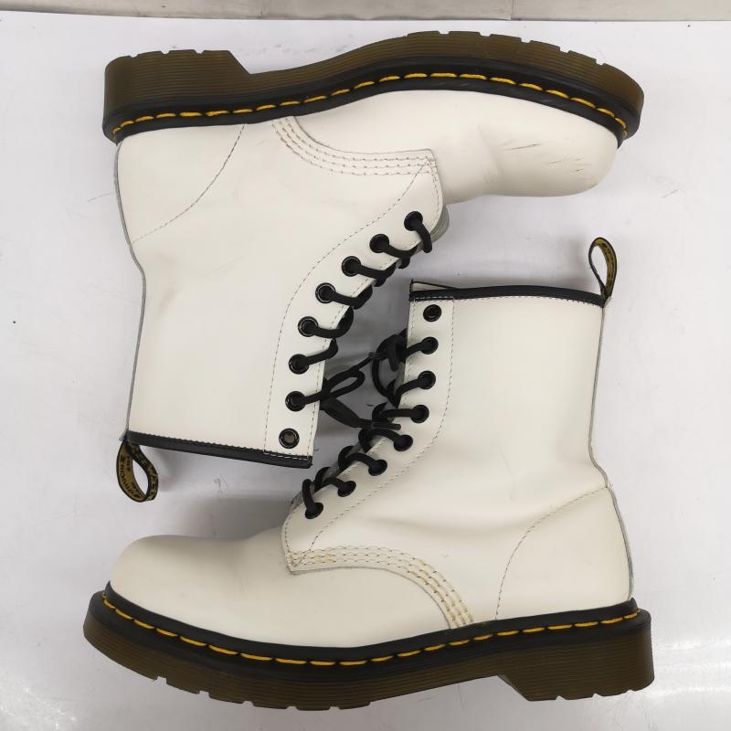 ドクターマーチン Dr.Martens ブーツ 一般 11822 8ホール ブーツ レザー UK：5 白 / ホワイト / white レディース USED 古着 中古 50164914