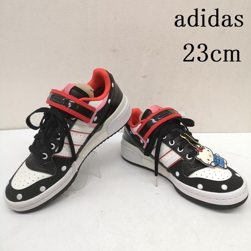 アディダス adidas スニーカー スニーカー GW7167 Hello Kitty FORUM LOW ハローキティ フォーラム ロー 23.0cm 黒 / ブラック / black レディース USED 古着 中古 50164915