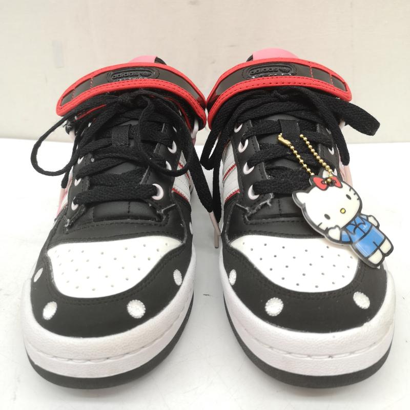 アディダス adidas スニーカー スニーカー GW7167 Hello Kitty FORUM LOW ハローキティ フォーラム ロー 23.0cm 黒 / ブラック / black レディース USED 古着 中古 50164915