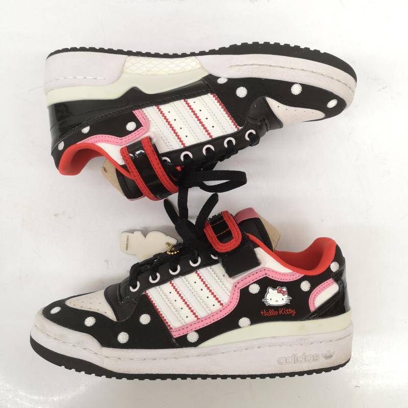 アディダス adidas スニーカー スニーカー GW7167 Hello Kitty FORUM LOW ハローキティ フォーラム ロー 23.0cm 黒 / ブラック / black レディース USED 古着 中古 50164915
