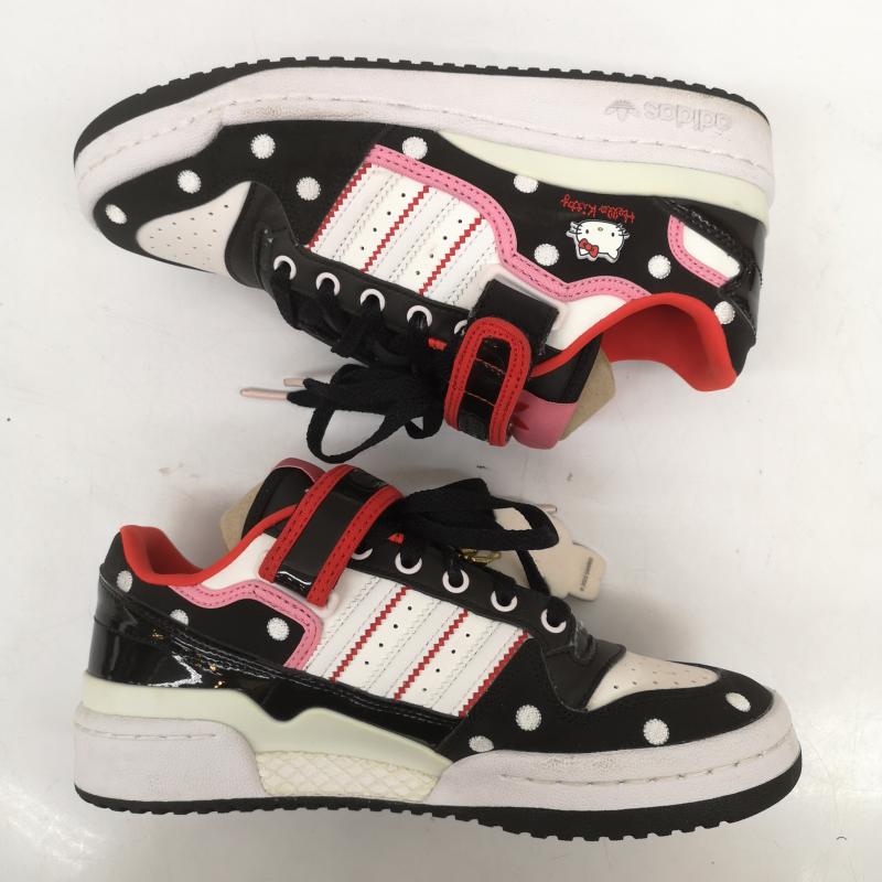 アディダス adidas スニーカー スニーカー GW7167 Hello Kitty FORUM LOW ハローキティ フォーラム ロー 23.0cm 黒 / ブラック / black レディース USED 古着 中古 50164915