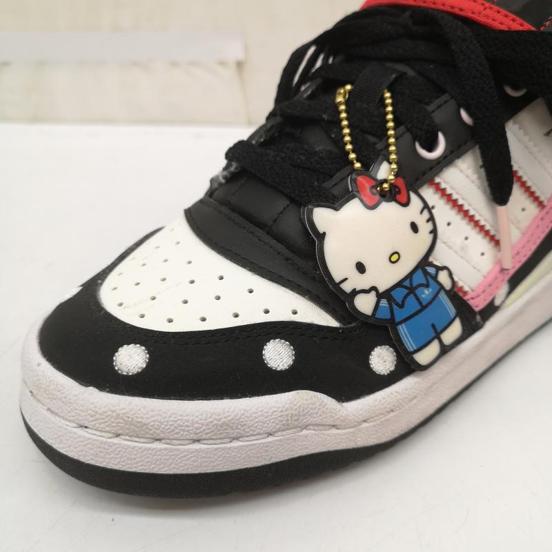 アディダス adidas スニーカー スニーカー GW7167 Hello Kitty FORUM LOW ハローキティ フォーラム ロー 23.0cm 黒 / ブラック / black レディース USED 古着 中古 50164915