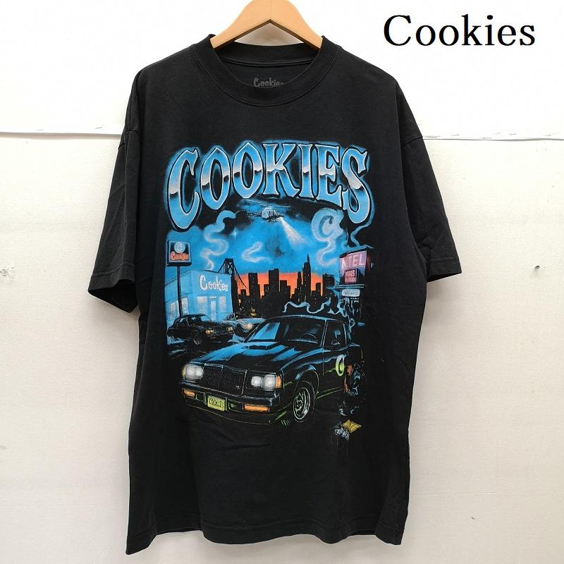 古着 USED Tシャツ 半袖 Cookies 車 CAR グラフィック プリント TEE シャツ 半袖 L 黒 / ブラック / black メンズ USED 古着 中古 50164916