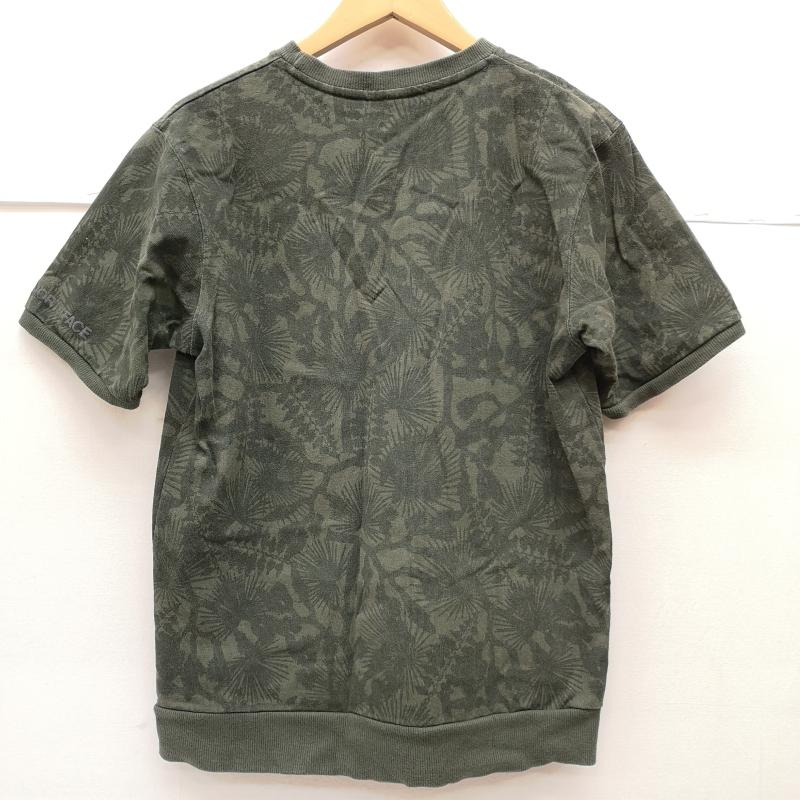 ザノースフェイス THE NORTH FACE Tシャツ 半袖 ヤシの木 植物 ボタニカルリーフ柄 総柄 ヘビーコットン Tシャツ 半袖 NT11933R S カーキ / カーキ / khaki メンズ USED 古着 中古 50164917