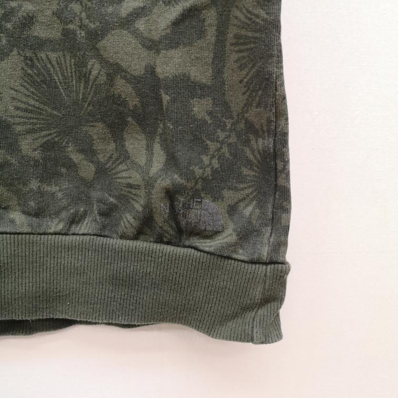 ザノースフェイス THE NORTH FACE Tシャツ 半袖 ヤシの木 植物 ボタニカルリーフ柄 総柄 ヘビーコットン Tシャツ 半袖 NT11933R S カーキ / カーキ / khaki メンズ USED 古着 中古 50164917