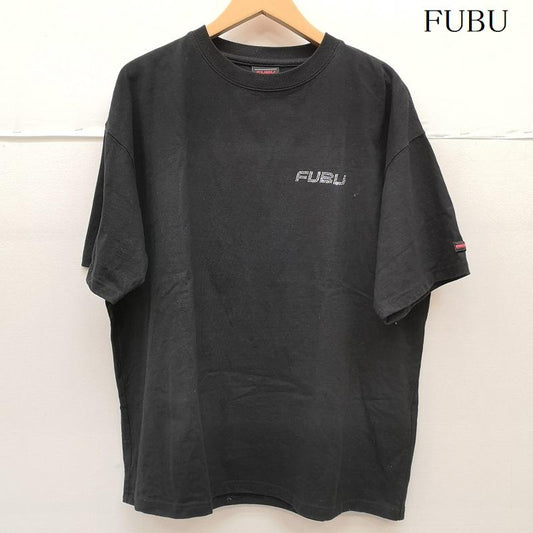 フブ FUBU Tシャツ 半袖 天竺コットン ラインストーン 装飾 半袖 Tシャツ FAM-61724 L 黒 / ブラック / black メンズ USED 古着 中古 50164921