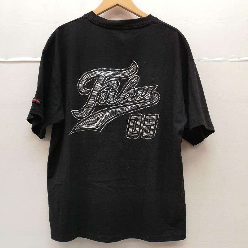 フブ FUBU Tシャツ 半袖 天竺コットン ラインストーン 装飾 半袖 Tシャツ FAM-61724 L 黒 / ブラック / black メンズ USED 古着 中古 50164921