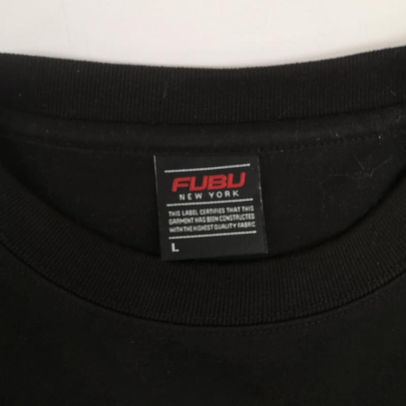 フブ FUBU Tシャツ 半袖 天竺コットン ラインストーン 装飾 半袖 Tシャツ FAM-61724 L 黒 / ブラック / black メンズ USED 古着 中古 50164921