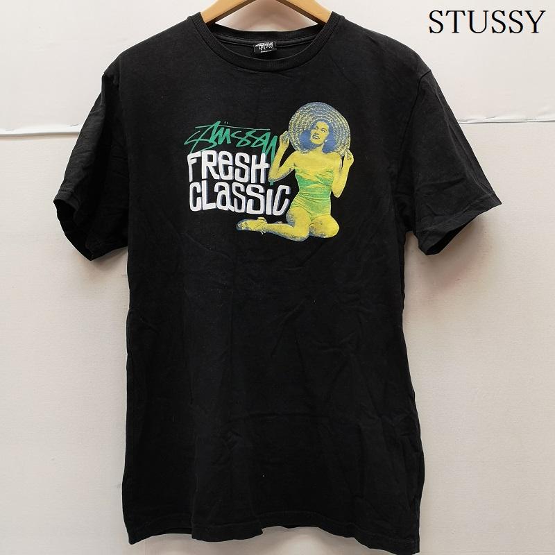ステューシー STUSSY Tシャツ 半袖 ネオンカラー クラシック フォトグラフィック プリント Fresh Classic 半袖Tシャツ M 黒 / ブラック / black メンズ USED 古着 中古 50164923