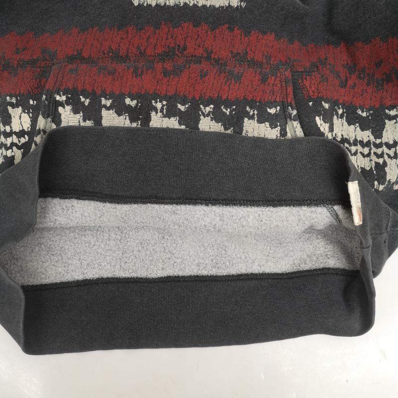 デニムアンドサプライラルフローレン DENIM & SUPPLYRALPHLAUREN パーカー 長袖 サンダーバード ネイティブ柄 ウォッシュ フェード加工 プルオーバー パーカー L 紺 / ネイビー / navy メンズ USED 古着 中古 50164926