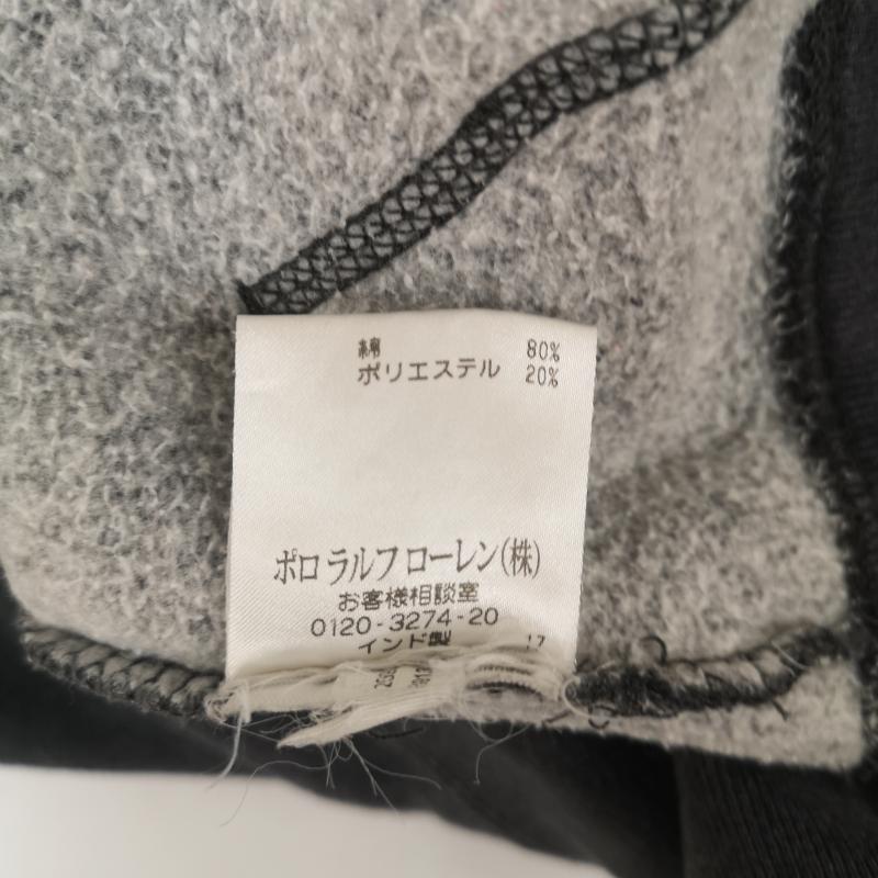 デニムアンドサプライラルフローレン DENIM & SUPPLYRALPHLAUREN パーカー 長袖 サンダーバード ネイティブ柄 ウォッシュ フェード加工 プルオーバー パーカー L 紺 / ネイビー / navy メンズ USED 古着 中古 50164926