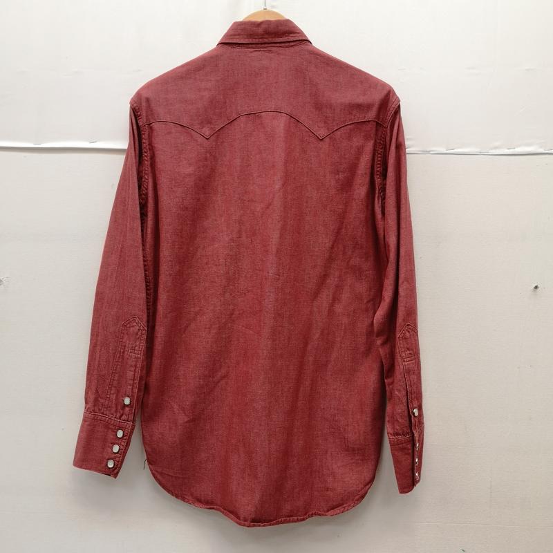 ザリアルマッコイズ THE REAL McCOY S シャツ、ブラウス 長袖 スナップボタン シャンブレー ウエスタン シャツ LOT 108 サイズ14 S 赤 / レッド / red メンズ USED 古着 中古 50164928