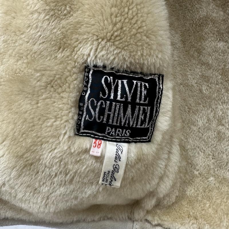 古着 USED コート コート一般 SYLVIE SCHIMMEL 裏地 ボア リアル ムートン レザー フーデッド コート 38 白 / ホワイト / white X アイボリー / アイボリー / レディース USED 古着 中古 50164930