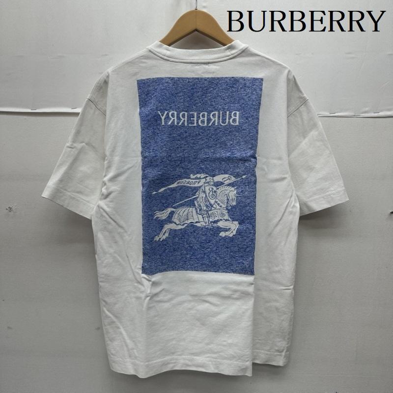 バーバリー BURBERRY Tシャツ 半袖 Equestrian Knight バックプリント Tシャツ 8090203 S 白 / ホワイト / white メンズ USED 古着 中古 50164933