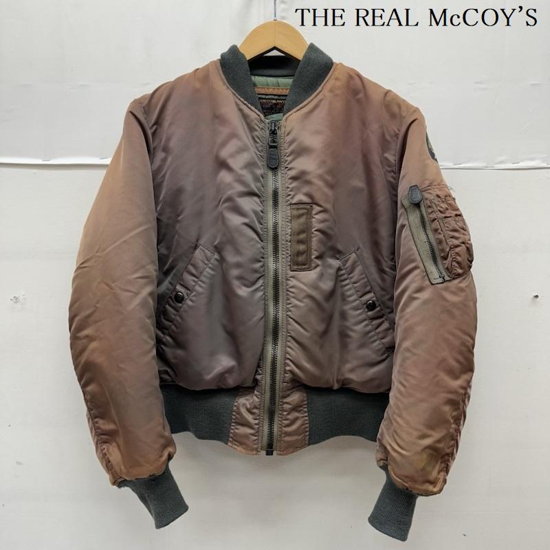 ザリアルマッコイズ THE REAL McCOY S ジャケット、上着 フライトジャケット 初期 MA-1 ナイトロ フェード 退色モデル アルバートターナー フライト ジャケット XS 茶 / ブラウン / brown メンズ USED 古着 中古 50164935