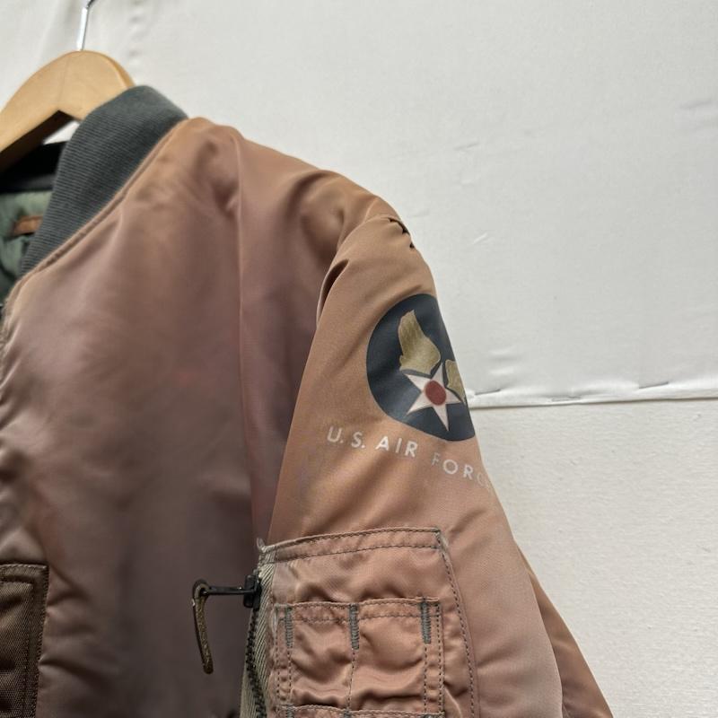 ザリアルマッコイズ THE REAL McCOY S ジャケット、上着 フライトジャケット 初期 MA-1 ナイトロ フェード 退色モデル アルバートターナー フライト ジャケット XS 茶 / ブラウン / brown メンズ USED 古着 中古 50164935
