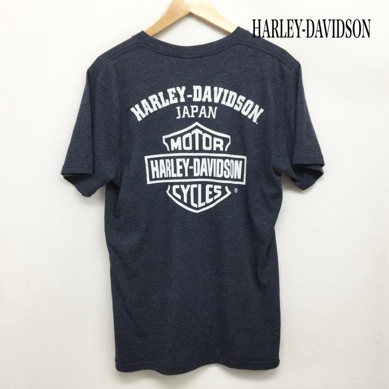 ハーレーダビッドソン Harley-Davidson Tシャツ 半袖 ハーレーダビッドソン Tシャツ USA製 M ロゴ、文字 灰 / グレー / gray メンズ USED 古着 中古 50164940