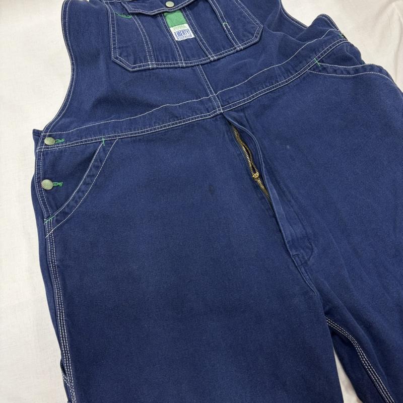 リバティー LIBERTY サロペット・オーバーオール サロペット、オーバーオール デニム オーバーオール ジッパーフライ ヴィンテージ 46 無地 インディゴ / インディゴ / Indigo メンズ USED 古着 中古 50164942