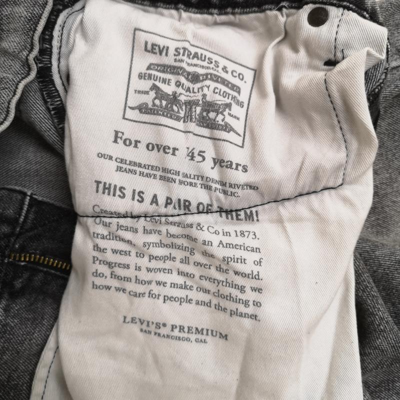 リーバイスプレミアム Levis PReMIUM パンツ デニム、ジーンズ 色落ち ケミカルウォッシュ ルーズテーパード デニム パンツ 562 75747-0016 32インチ 灰 / グレー / gray メンズ USED 古着 中古 50164946