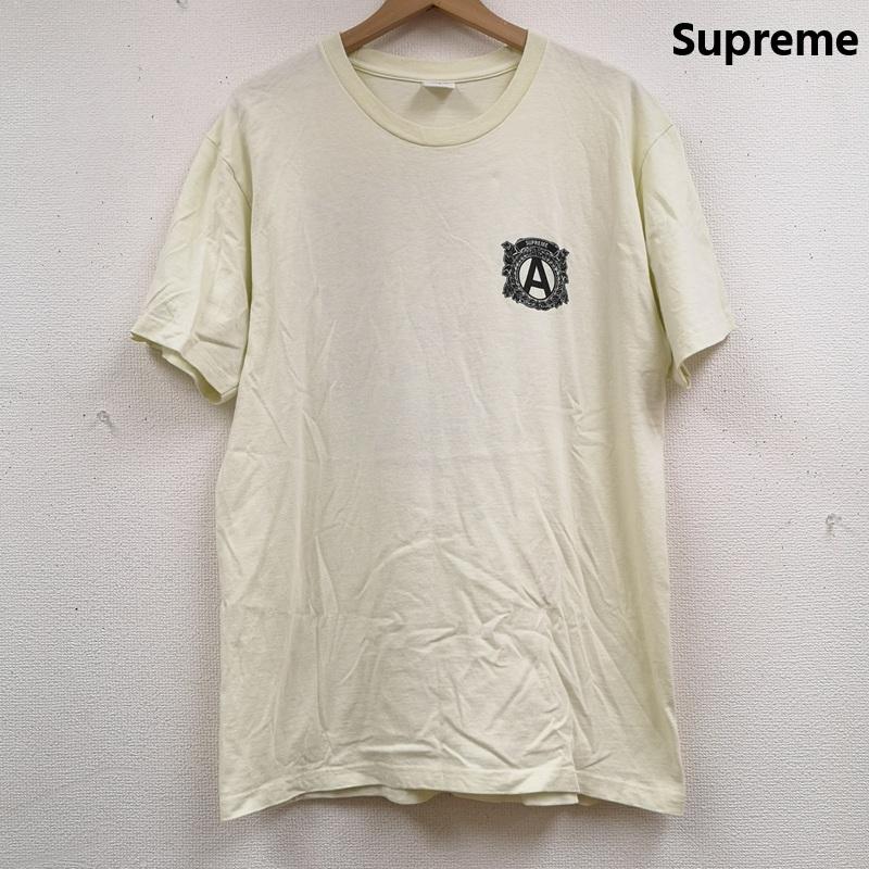 シュプリーム Supreme Tシャツ 半袖 15SS エンブレムロゴ グラフィックプリント 半袖 Tシャツ L 黄 / イエロー / yellow メンズ USED 古着 中古 50164948