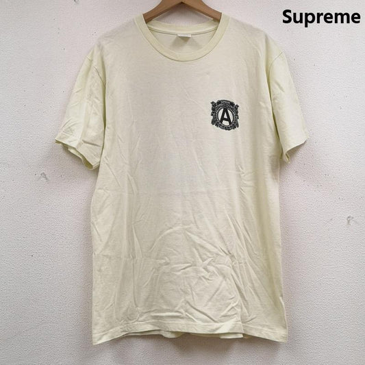 シュプリーム Supreme Tシャツ 半袖 15SS エンブレムロゴ グラフィックプリント 半袖 Tシャツ L 黄 / イエロー / yellow メンズ USED 古着 中古 50164948
