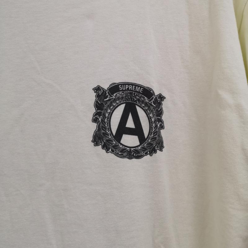 シュプリーム Supreme Tシャツ 半袖 15SS エンブレムロゴ グラフィックプリント 半袖 Tシャツ L 黄 / イエロー / yellow メンズ USED 古着 中古 50164948