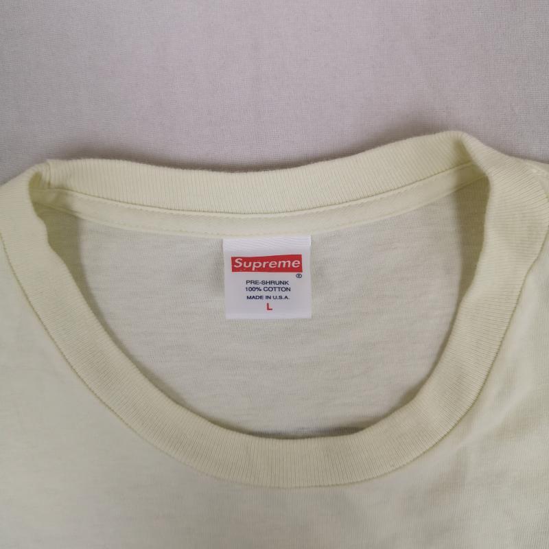 シュプリーム Supreme Tシャツ 半袖 15SS エンブレムロゴ グラフィックプリント 半袖 Tシャツ L 黄 / イエロー / yellow メンズ USED 古着 中古 50164948