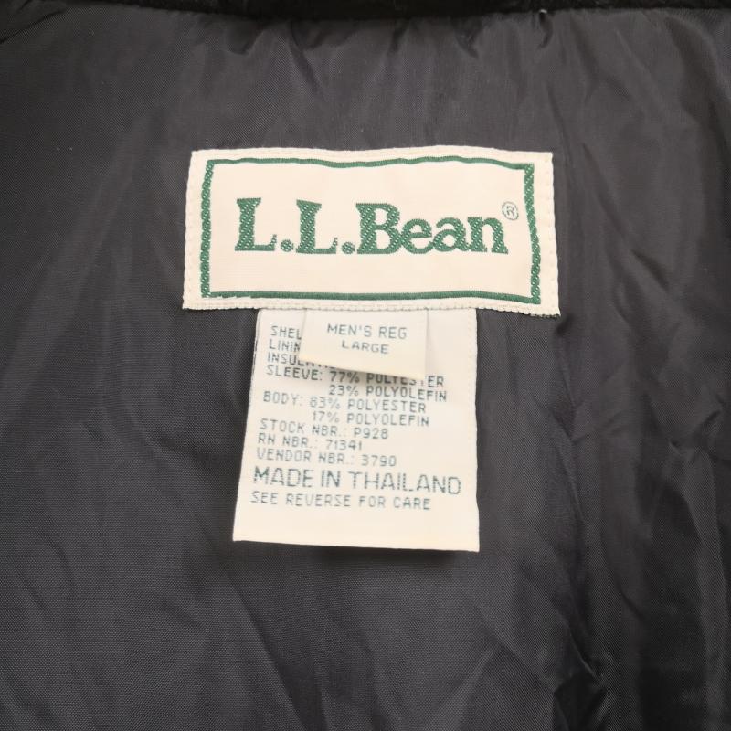エルエルビーン L.L.Bean ジャケット、上着 ジャンパー、ブルゾン 90s 切替 中綿 刺繍ロゴ ドローコード フリース マウンテンジャケット L 緑 / グリーン / green メンズ USED 古着 中古 50164950
