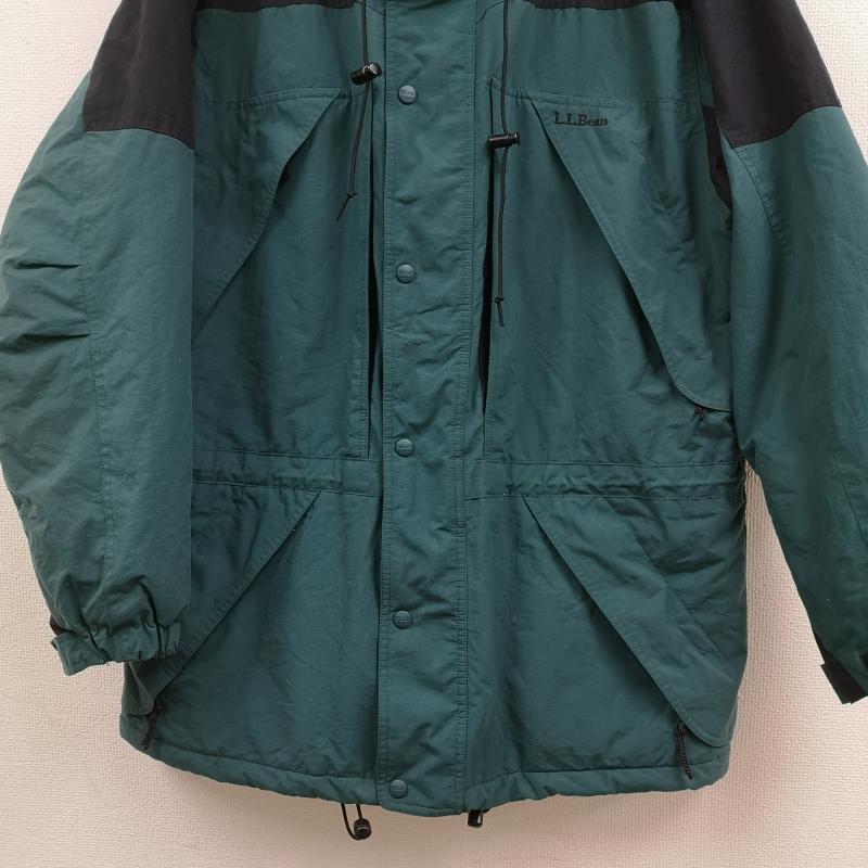 エルエルビーン L.L.Bean ジャケット、上着 ジャンパー、ブルゾン 90s 切替 中綿 刺繍ロゴ ドローコード フリース マウンテンジャケット L 緑 / グリーン / green メンズ USED 古着 中古 50164950