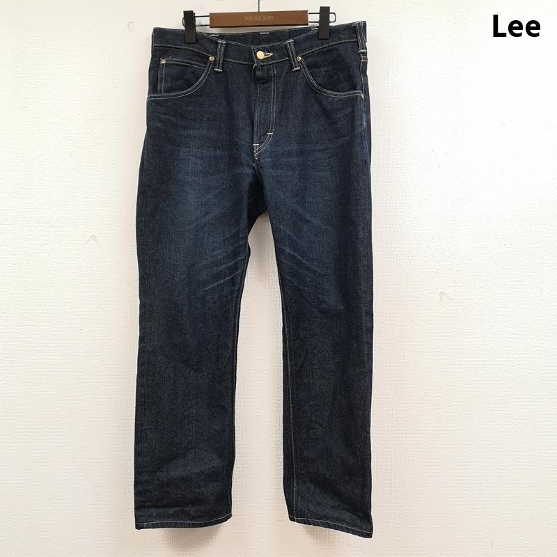 リー Lee パンツ デニム、ジーンズ 日本製 レイジーSステッチ ジッパーフライ ウォッシュ加工 デニムパンツ LM8101 33インチ インディゴ / インディゴ / Indigo メンズ USED 古着 中古 50164951