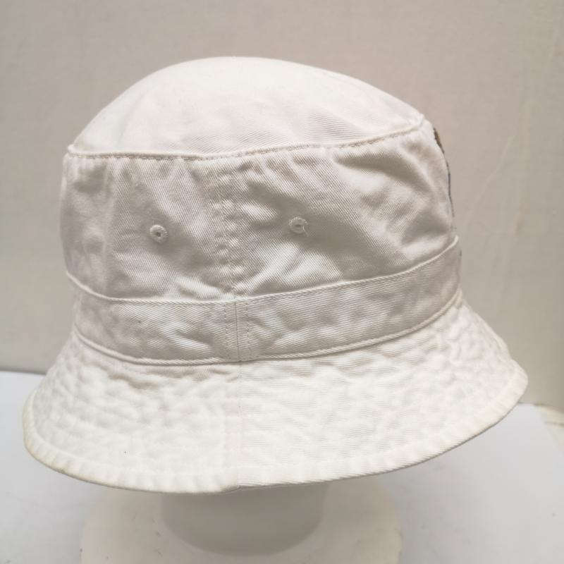 ポロラルフローレン POLO RALPH LAUREN 帽子 ハット ポロベア 刺繍 コットン バケット ハット - 白 / ホワイト / white メンズ USED 古着 中古 50164954