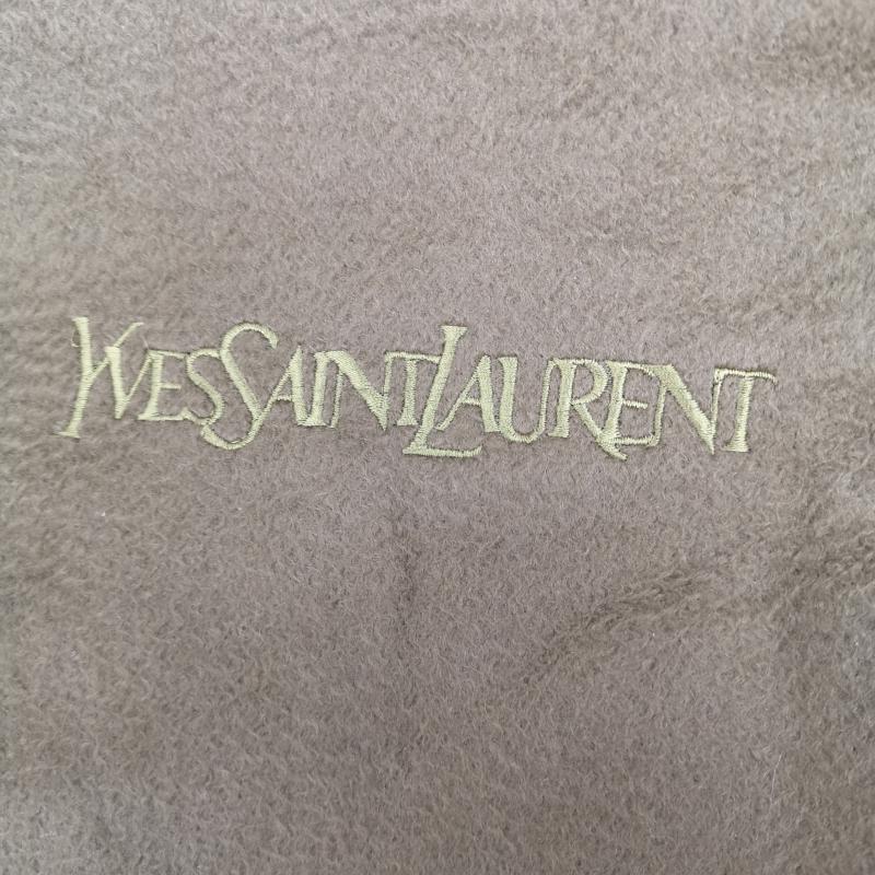 イヴサンローラン Yves Saint Laurent マフラー マフラー カシミヤ 大判 マフラー ストール 膝掛け - 緑 / グリーン / green レディース USED 古着 中古 50164956