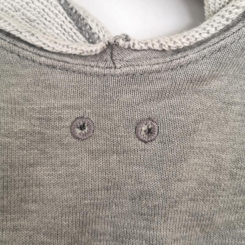 ナンバーナイン NUMBER (N)INE パーカー 半袖 00ss EXTRA HEAVY 期 ライオンエンブレム ノースリーブ パーカー 1 灰 / グレー / gray メンズ USED 古着 中古 50164958