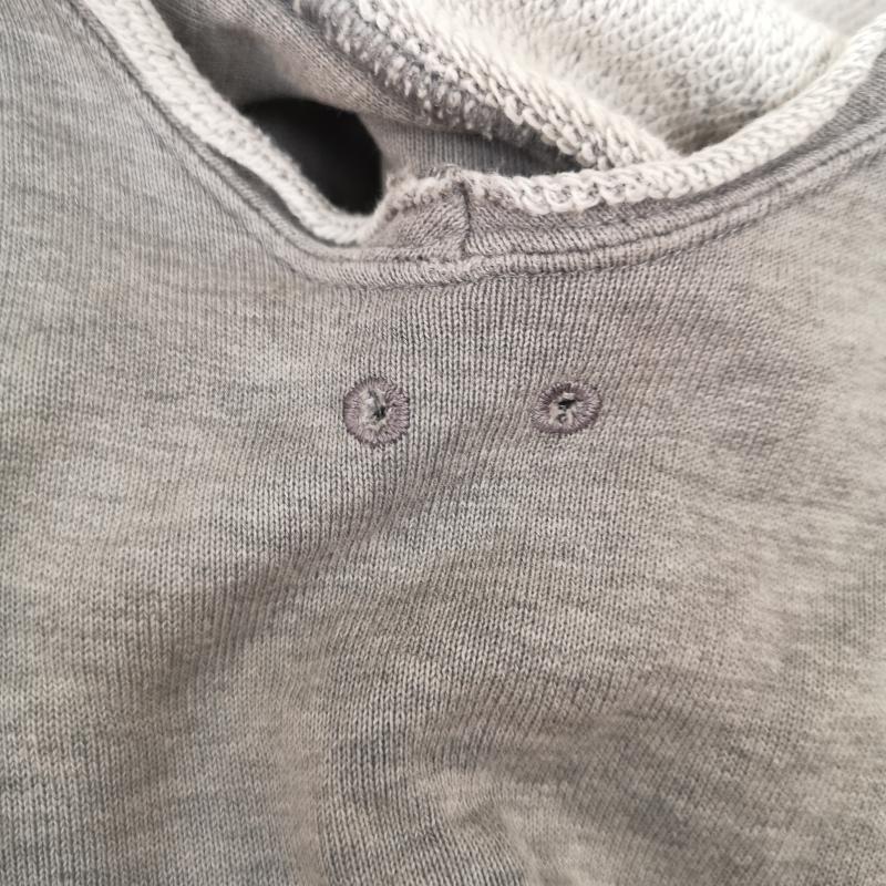 ナンバーナイン NUMBER (N)INE パーカー 半袖 00ss EXTRA HEAVY 期 ライオンエンブレム ノースリーブ パーカー 1 灰 / グレー / gray メンズ USED 古着 中古 50164958