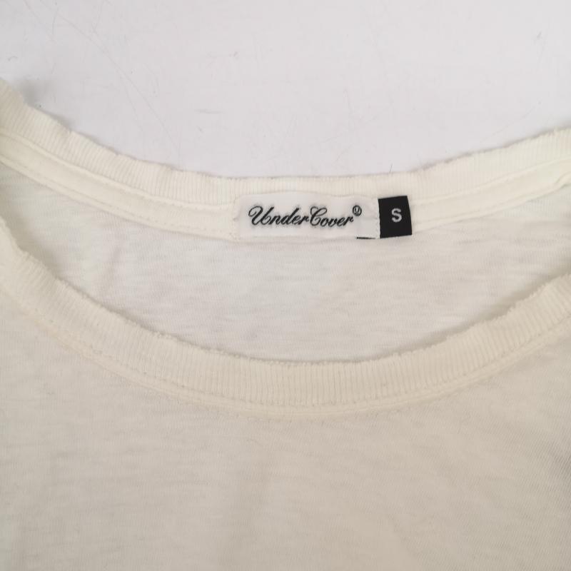 アンダーカバー UNDERCOVER Tシャツ 半袖 04AW but beautiful 期 ダメージ加工 ロザリオ アクセサリー チェーン Tシャツ S 白 / ホワイト / white メンズ USED 古着 中古 50164959