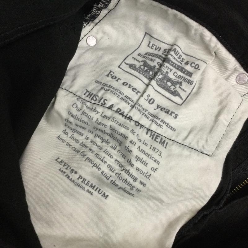 リーバイス Levi s パンツ デニム、ジーンズ Levi’s リーバイス 29507-0031 PREMIUM 502 テーパード カラー デニムパンツ NIGHTSHINE 31インチ 無地 黒 / ブラック / black メンズ USED 古着 中古 50164960