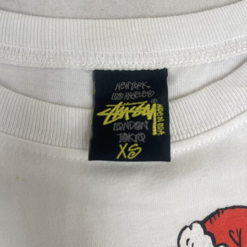 ステューシー STUSSY Tシャツ 半袖 2009年 USA製 クリスマス限定 レックス サンタクロース グラフィック Tシャツ XS 白 / ホワイト / white レディース USED 古着 中古 50164962