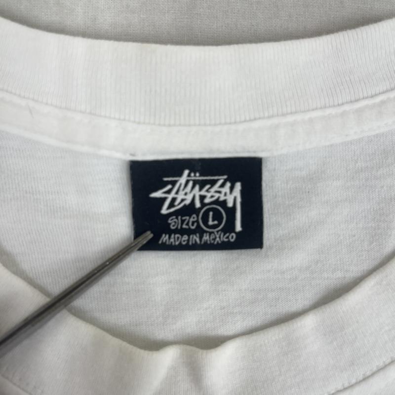ステューシー STUSSY Tシャツ 半袖 メキシコ製 Fuzzy Dice Tee サイコロ グラフィック Tシャツ L 白 / ホワイト / white メンズ USED 古着 中古 50164963