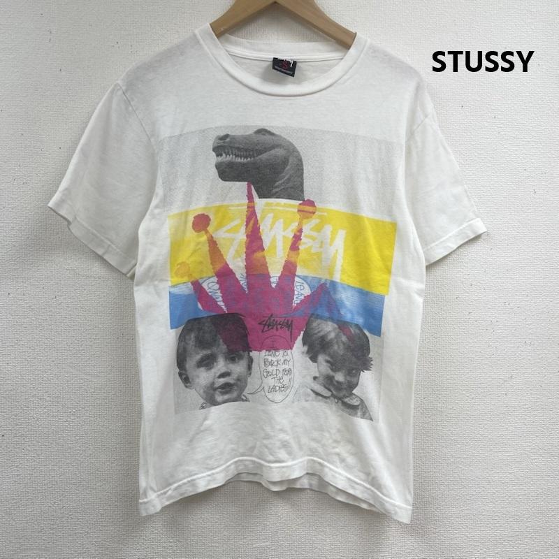 ステューシー STUSSY Tシャツ 半袖 メキシコ製 90s 00s Youth Brigade ユース ブリゲイド グラフィック Tシャツ S 白 / ホワイト / white メンズ USED 古着 中古 50164964