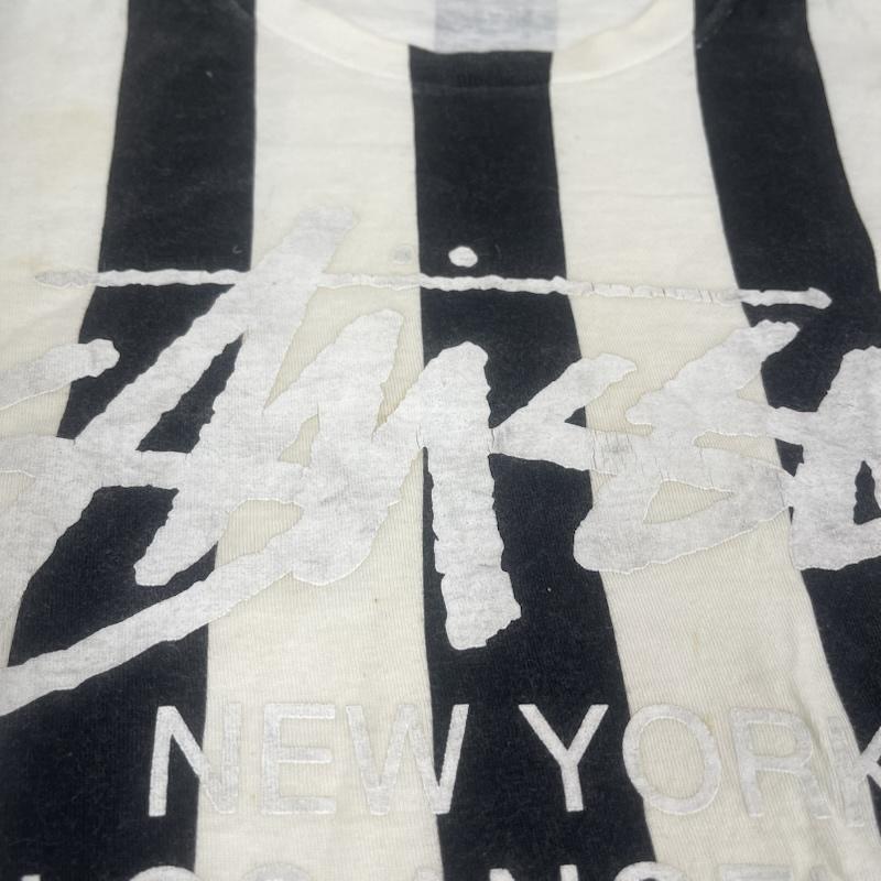 ステューシー STUSSY Tシャツ 半袖 90s 00s メキシコ製 Striped World Tour Tee プリント Tシャツ S マルチカラー / マルチカラー / multicolor メンズ USED 古着 中古 50164966