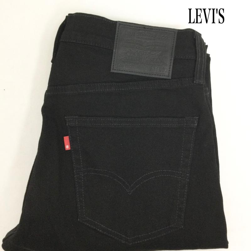 リーバイス Levi s パンツ デニム、ジーンズ Levi’s リーバイス 29507-0031 PREMIUM 502 テーパード カラー デニムパンツ NIGHTSHINE 31インチ 無地 黒 / ブラック / black メンズ USED 古着 中古 50164967