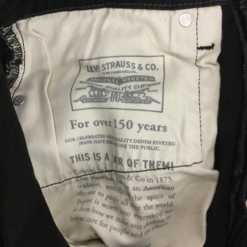 リーバイス Levi s パンツ デニム、ジーンズ Levi’s リーバイス 29507-0031 PREMIUM 502 テーパード カラー デニムパンツ NIGHTSHINE 31インチ 無地 黒 / ブラック / black メンズ USED 古着 中古 50164967