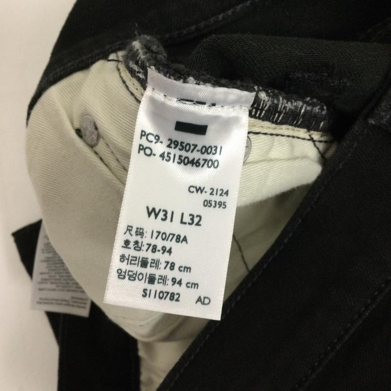 リーバイス Levi s パンツ デニム、ジーンズ Levi’s リーバイス 29507-0031 PREMIUM 502 テーパード カラー デニムパンツ NIGHTSHINE 31インチ 無地 黒 / ブラック / black メンズ USED 古着 中古 50164967