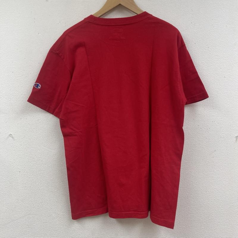 シュプリーム Supreme Tシャツ 半袖 19ss champion コラボ Chrome S/S Top プリント Tシャツ M 赤 / レッド / red メンズ USED 古着 中古 50164971
