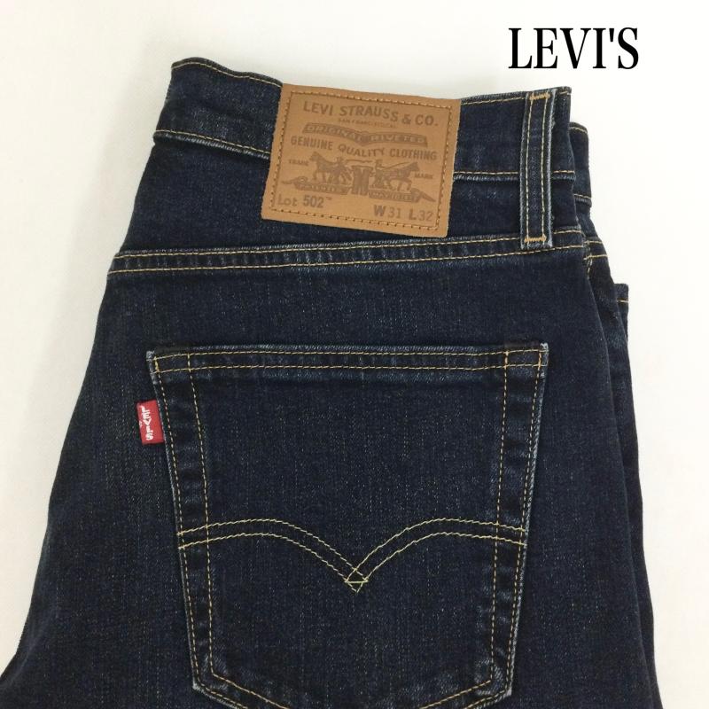 リーバイス Levi s パンツ デニム、ジーンズ リーバイス プレミアム 502 レギュラー テーパード ストレッチデニム LEVI S 29507-0065 31インチ 無地 インディゴ / インディゴ / Indigo メンズ USED 古着 中古 50164974