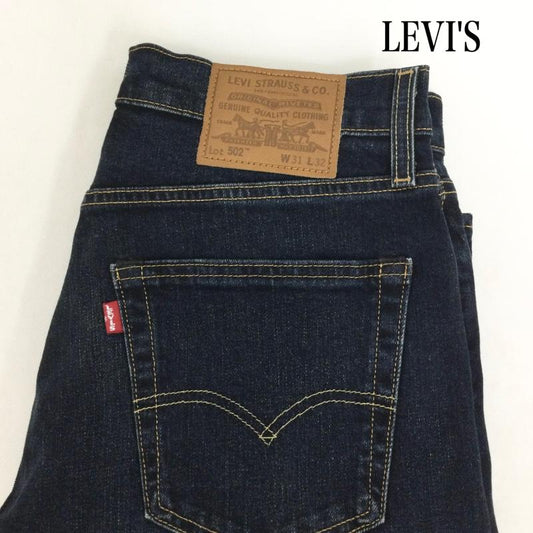リーバイス Levi s パンツ デニム、ジーンズ リーバイス プレミアム 502 レギュラー テーパード ストレッチデニム LEVI S 29507-0065 31インチ 無地 インディゴ / インディゴ / Indigo メンズ USED 古着 中古 50164974