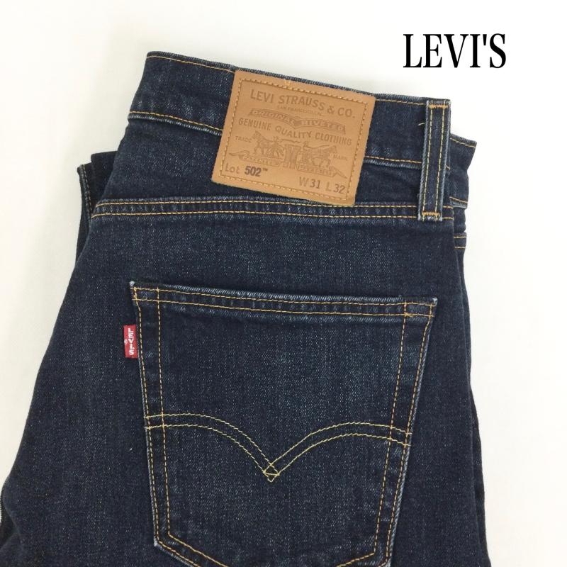 リーバイス Levi s パンツ デニム、ジーンズ リーバイス プレミアム 502 レギュラー テーパード ストレッチデニム LEVI S 29507-0065 31インチ 無地 インディゴ / インディゴ / Indigo メンズ USED 古着 中古 50164975