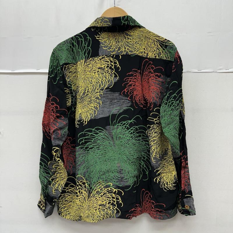 サンサーフ SUN SURF シャツ、ブラウス 長袖 花火 総柄 ロング スリーブ アロハ シャツ SS23306 S 黒 / ブラック / black X マルチカラー / マルチカラー / multicolor メンズ USED 古着 中古 50164976