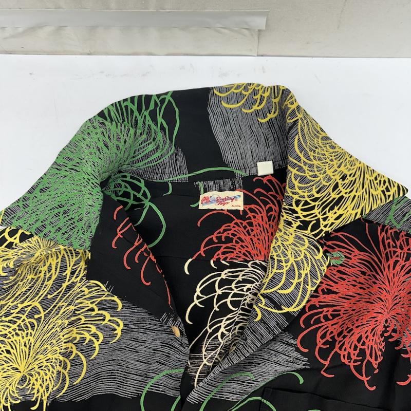 サンサーフ SUN SURF シャツ、ブラウス 長袖 花火 総柄 ロング スリーブ アロハ シャツ SS23306 S 黒 / ブラック / black X マルチカラー / マルチカラー / multicolor メンズ USED 古着 中古 50164976