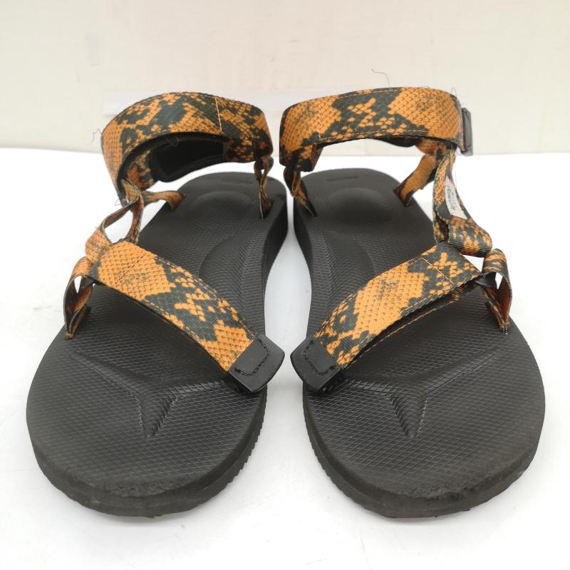 スイコック suicoke サンダル サンダル WACKO MARIA ワコマリア パイソン柄 ストラップ サンダル 28.0cm 黒 / ブラック / black メンズ USED 古着 中古 50164978